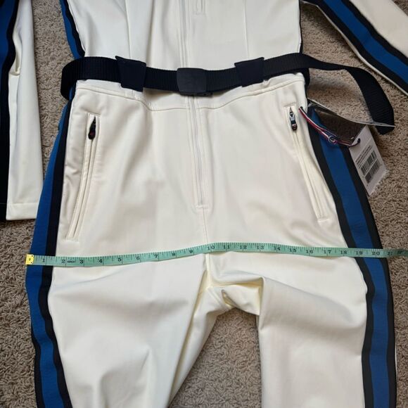 Perfect Moment White Blue Goop Gt Ski One Piece Ski Suit NWT Large Waterproof - Picture 6 of 11
